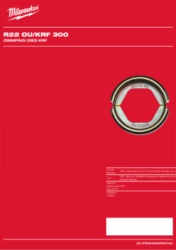 MILWAUKEE R22 OU/KRF 300 4932479389 A4 PDF