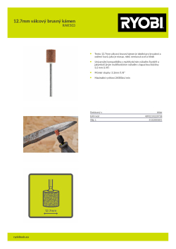 RYOBI RAR503 12.7mm válcový brusný kámen 5132005851 A4 PDF