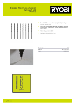 RYOBI RAR402-8 8ks sada 3.17mm standardních špičatých bitů 5132005845 A4 PDF