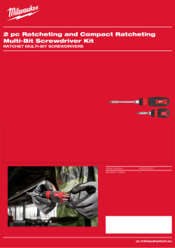 MILWAUKEE Ratchet Multi-Bit Screwdrivers 4932492811 A4 PDF