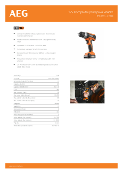 RYOBI BSB 12G3 12V Příklepová vrtačka 4935451531 A4 PDF
