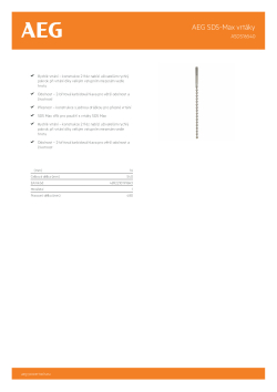 RYOBI ASDS AEG SDS-Max 2-břitový vrták, 16mm průměr x 540mm délka – 1ks 4932479284 A4 PDF