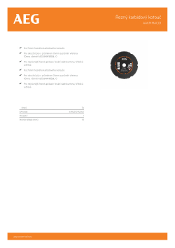 RYOBI AAKMMAC01 Řezný karbidový kotouč 4932478590 A4 PDF