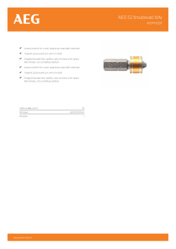RYOBI ASD AEG 25mm šroubovací bit PH2 - 1ks 4932479517 A4 PDF