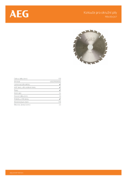 RYOBI Circular Saw Blades  4932430469 A4 PDF