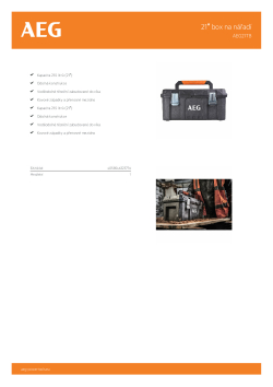 RYOBI AEG21TB 21L Box na nářadí 4932471879 A4 PDF