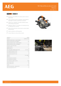 RYOBI BKS 18BL2 18V Bezuhlíková okružní pila 190mm 4935479661 A4 PDF