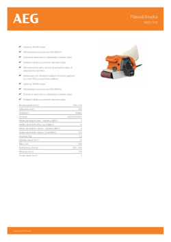 RYOBI BBSE 1100 Pásová bruska 4935413530 A4 PDF