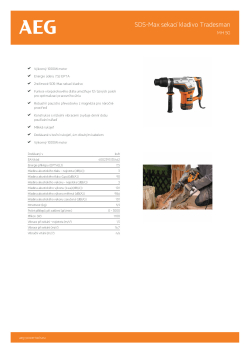 RYOBI MH 5G SDS-Max sekací kladivo Tradesman 4935443170 A4 PDF