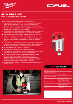 MILWAUKEE M18 FUEL™ frézka 12 mm 4933493304 A4 PDF