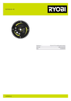 RYOBI RAPSB165-40  5132005997 A4 PDF