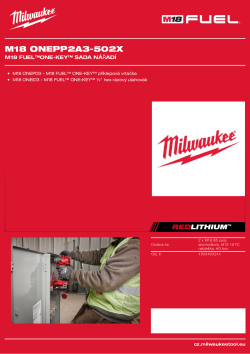 MILWAUKEE M18 FUEL™ONE-KEY™ sada nářad 4933493244 A4 PDF