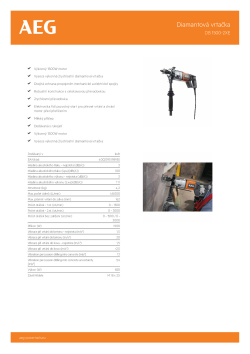 RYOBI DB 1500-2 XE Diamantová vrtačka 4935412475 A4 PDF