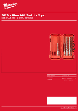 MILWAUKEE SDS-Plus M2 - 2 Cut / Sets NG 4932492116 A4 PDF