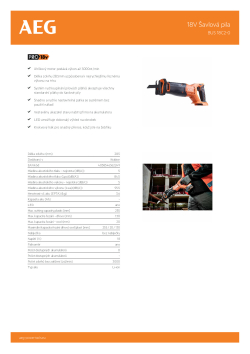 RYOBI BUS 18C2 18V Šavlová pila 4935478942 A4 PDF
