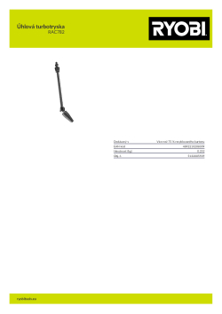 RYOBI RAC782 Úhlová turbotryska 5132005929 A4 PDF