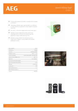 RYOBI CLG220-K Zelený křížový laser 4935472254 A4 PDF