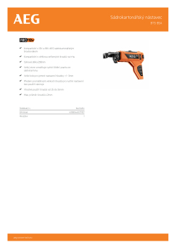 RYOBI BTS-BSA Sádrokartonářský nástavec 4932459623 A4 PDF