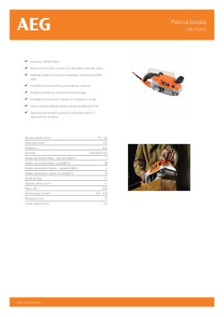 RYOBI HBS 1000 E Pásová bruska 4935413205 A4 PDF