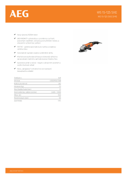 RYOBI WS 15-125 SXE Malá úhlová bruska 4935455130 A4 PDF