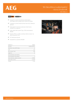 RYOBI BSS 18SBL 18V Bezuhíkový subkompaktní rázový šroubovák 4935472278 A4 PDF