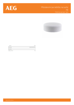 RYOBI Polishing Accessories- Hook & Loop Lešticí houba. Aplikace: přěleštění laku nesoucího stopy povětrnosti, obnovování laku. Vyžaduje leštící podložku. Charakteristika: středně tvrdá, jemně pórovitá se zaobleným okrajem, na suchý zip 4932430452 A4 PDF