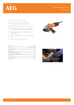 RYOBI WS 12-125 S Malá 125mm úhlová bruska 4935451306 A4 PDF