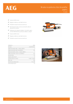 RYOBI FS 280 Bruska na polovinu listu brusného papíru 4935419280 A4 PDF
