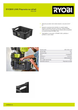 RYOBI RSL104 RYOBI® LINK Přepravka na nářadí 5132006075 A4 PDF