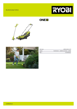 RYOBI RLM3313ALT2925  5133005621 A4 PDF