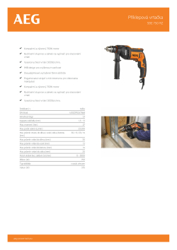RYOBI SBE 750 RZ Příklepová vrtačka 4935442840 A4 PDF