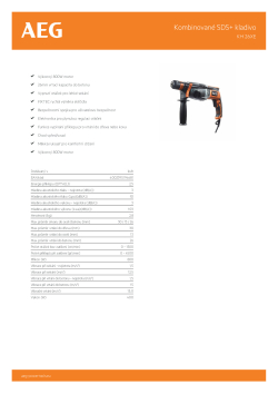 RYOBI KH 26XE Kombinované SDS+ kladivo 4935428910 A4 PDF