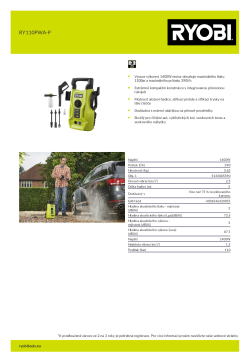 RYOBI RY110PWA  5133005590 A4 PDF