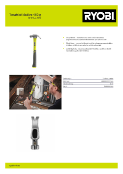 RYOBI RHHCC Tesařské kladivo 450 g 5132006033 A4 PDF