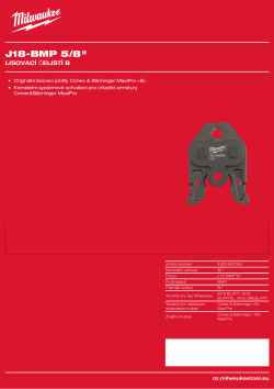 MILWAUKEE Press Jaw B Press 4932493166 A4 PDF