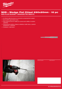 MILWAUKEE SDS-Plus Sledge self sharpening chisels 4932493610 A4 PDF