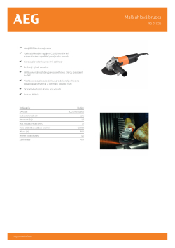 RYOBI WS 8-125 S Malá 125mm úhlová bruska 4935451296 A4 PDF
