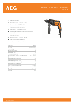 RYOBI SBE 705 RE Příklepová vrtačka 4935442830 A4 PDF