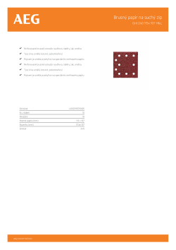 RYOBI Abrasive Paper- Hook & Loop For FDS 140 Abrazivní papír na suchý zip pro Fds 141 4932352423 A4 PDF