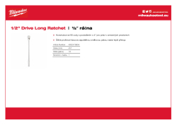 MILWAUKEE ½″ dlouhá ráčna 4932479654 A4 PDF