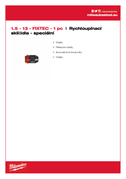 MILWAUKEE Keyless Chucks - Machine specific 4932399214 A4 PDF