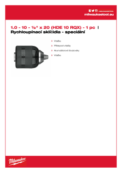 MILWAUKEE Keyless Chucks - Machine specific 48661520 A4 PDF