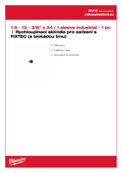 MILWAUKEE Keyless Chucks for FIXTEC machines 4932399492 A4 PDF