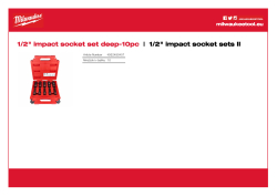 MILWAUKEE ½" SHOCKWAVE™ IMPACT DUTY sada dlouhých průmyslových hlavic 10 ks 4932480457 A4 PDF