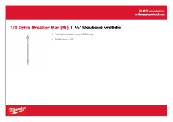 MILWAUKEE ½″ kloubové vratidlo  (15˝) 4932471866 A4 PDF