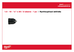 MILWAUKEE Keyless Chucks 2 sleeves 4932364382 A4 PDF