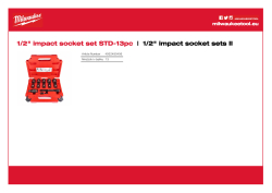 MILWAUKEE ½" SHOCKWAVE™ IMPACT DUTY sada průmyslových hlavic 13 ks 4932480456 A4 PDF