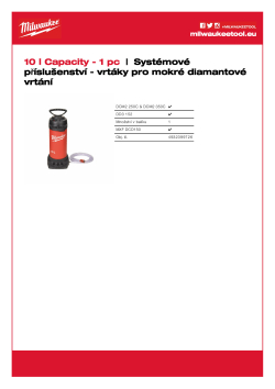 MILWAUKEE Nádrž na vodu WT 10 4932399726 A4 PDF