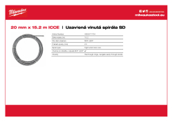 MILWAUKEE 20 mm x 15.2 m spirála s koncovkou 4932471704 A4 PDF