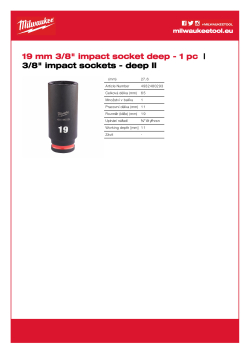 MILWAUKEE SHOCKWAVE™ IMPACT DUTY IMPACT SOCKETS 4932480293 A4 PDF